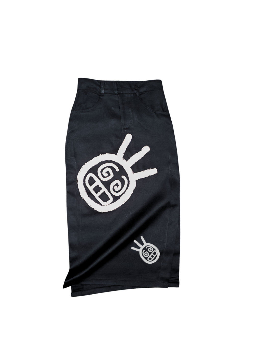 REFLECTIVE LOGO SKIRT